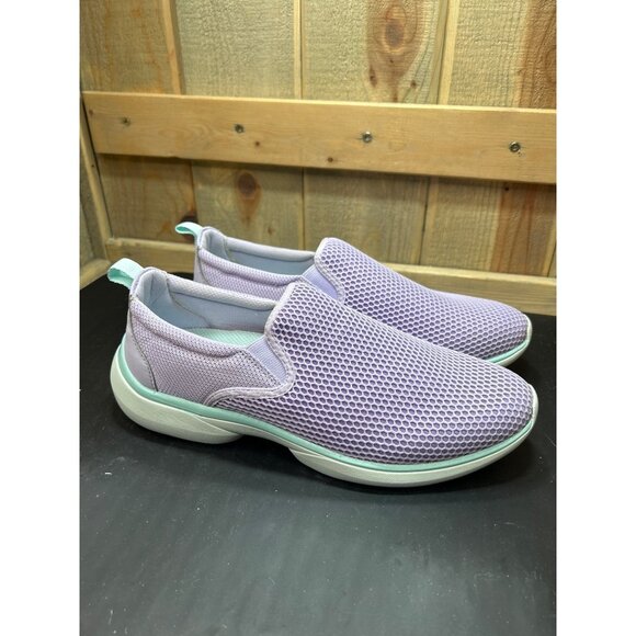 Vionic Zeta Womens Slip-On Sneakers Size 10 Lavender Mesh & Mint Green - Picture 1 of 7